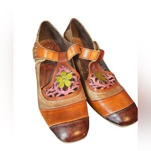 Spring Step L’Artiste Jardin Mary Jane Heel SZ 8 38 Goblincore Witchy